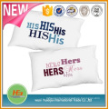 Wholesale Cotton Material Custom Printed Couples Mr and Mrs Pillow Covers